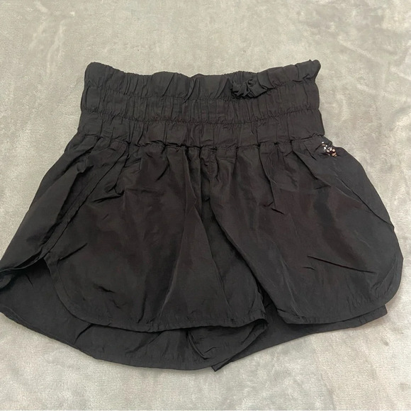 Free People FP Movement Black The Way Home Workout Athletic Shorts 27423 - Picture 5 of 10